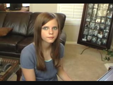 tiffany alvord in her jul 30, 2008 video, performing her original song ~So Far Away~