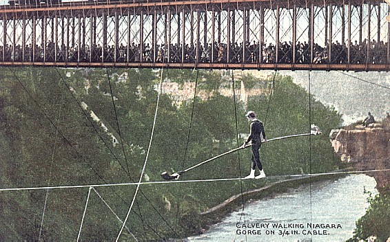 #011 calvery walks tightrope over niagara gorge