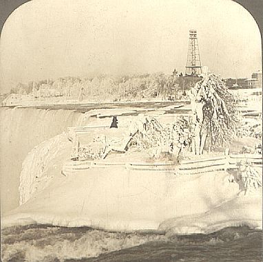 #001 luna island in winter; rare view of tower in background