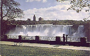 #005 american falls serene scene with ornate railing