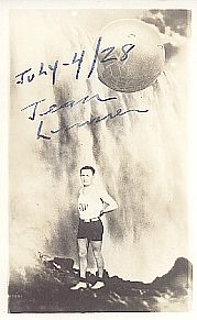 #002 jean lussier autographed photo-postcard