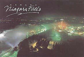 #6: niagara falls canada at night