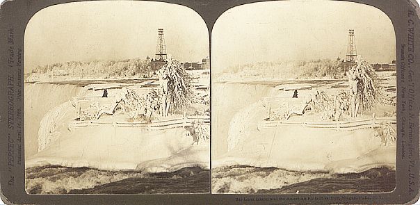 #001 luna island in winter; rare view of tower in background