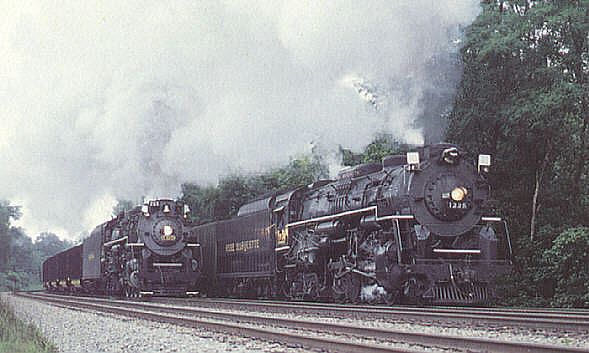 pic 27: nickel plate road's #765, + pere marquette's #1225