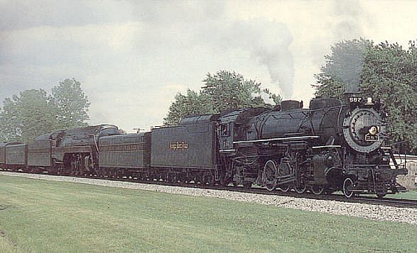 pic 47: nickel plate #587, and norfolk + western #611