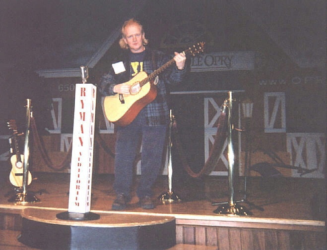 davey wow at the ryman auditorium (grand ole opry) in nashville tn