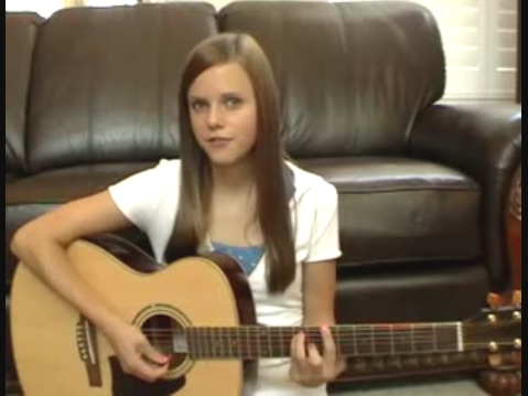 tiffany alvord in her sep 13, 2008 video, performing her original song ~I Wanted To Say~