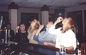 bottoms up, girls!