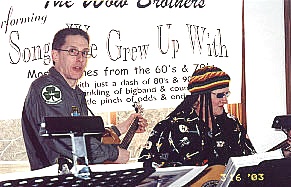 tommy wow: davey's gone rastafarian!; davey wow: yah, mon!!